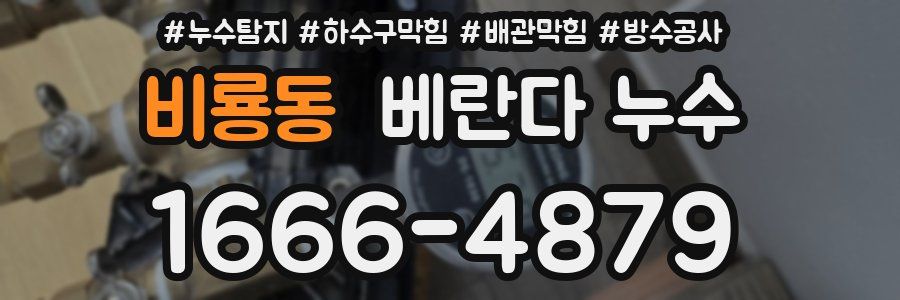 비룡동 베란다 누수
