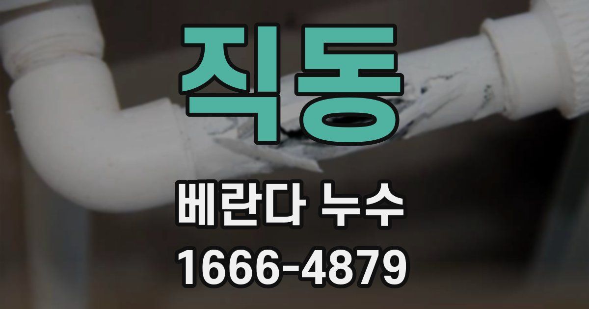 직동 베란다 누수