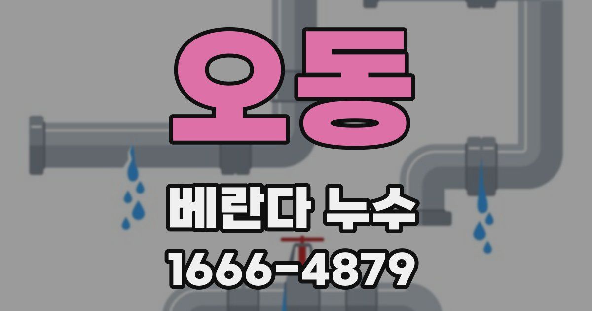 오동 베란다 누수