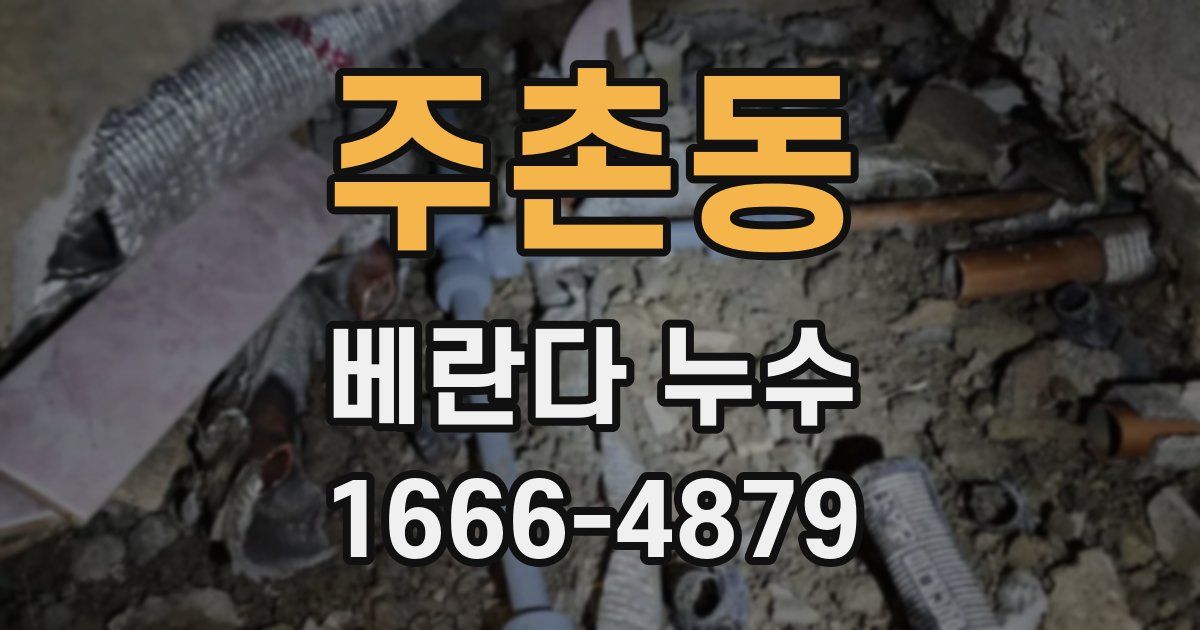 주촌동 베란다 누수