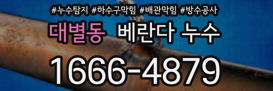 대별동 베란다 누수