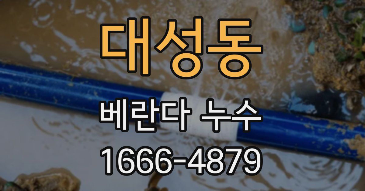 대성동 베란다 누수