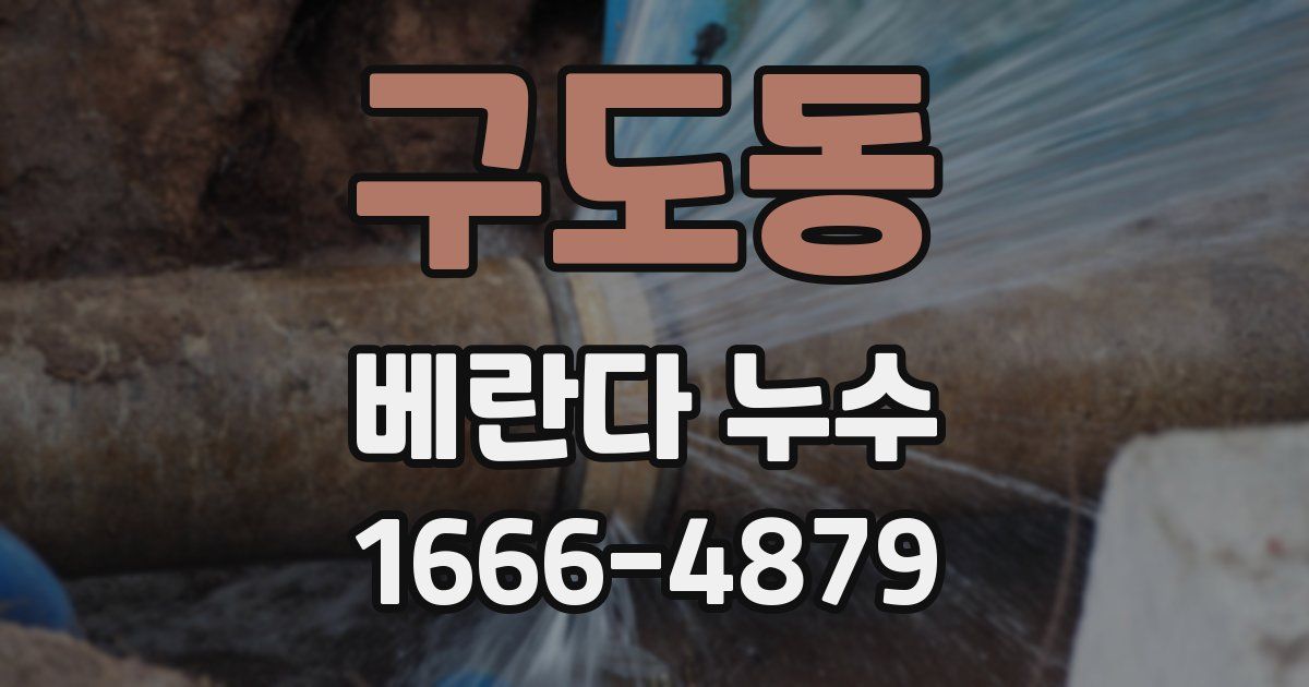구도동 베란다 누수