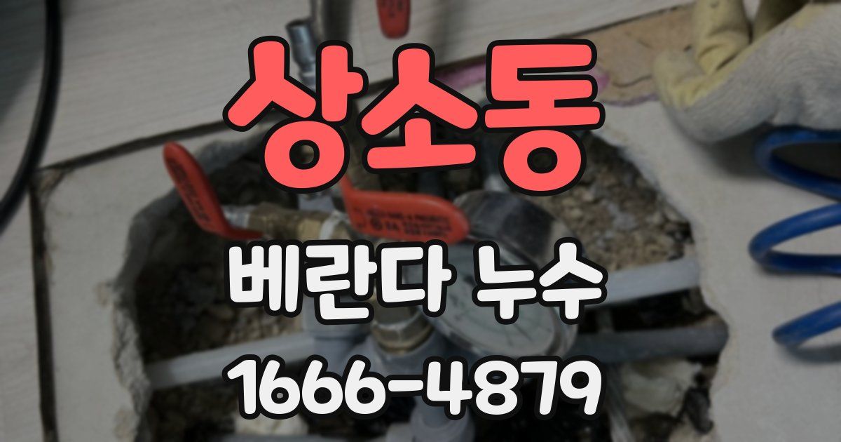 상소동 베란다 누수