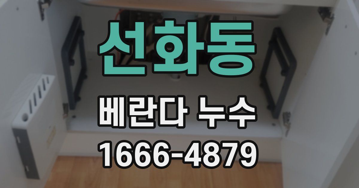 선화동 베란다 누수