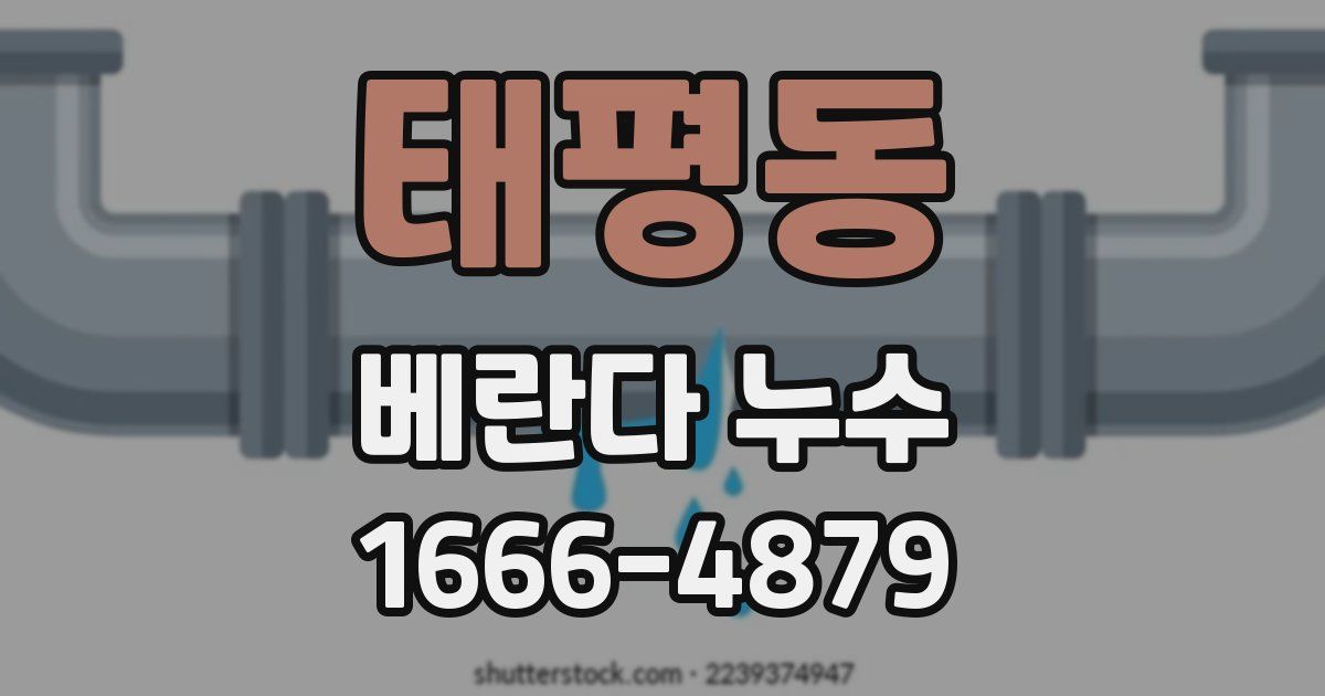 태평동 베란다 누수