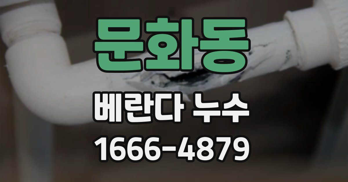 문화동 베란다 누수