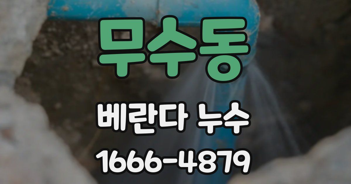 무수동 베란다 누수