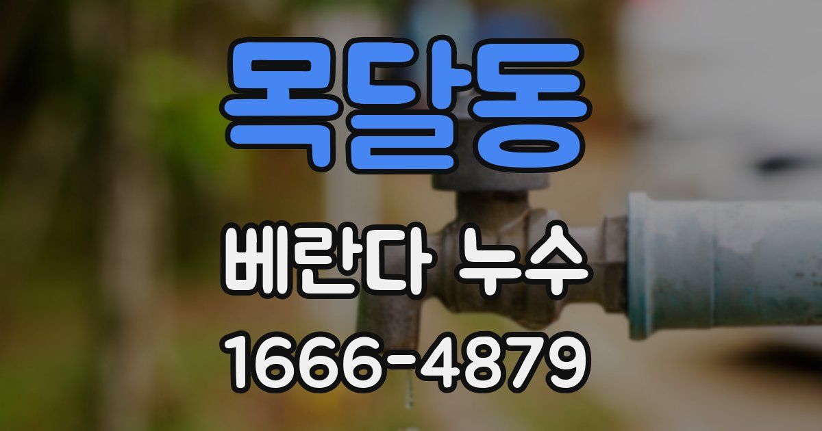 목달동 베란다 누수