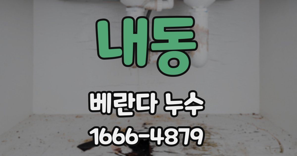 내동 베란다 누수