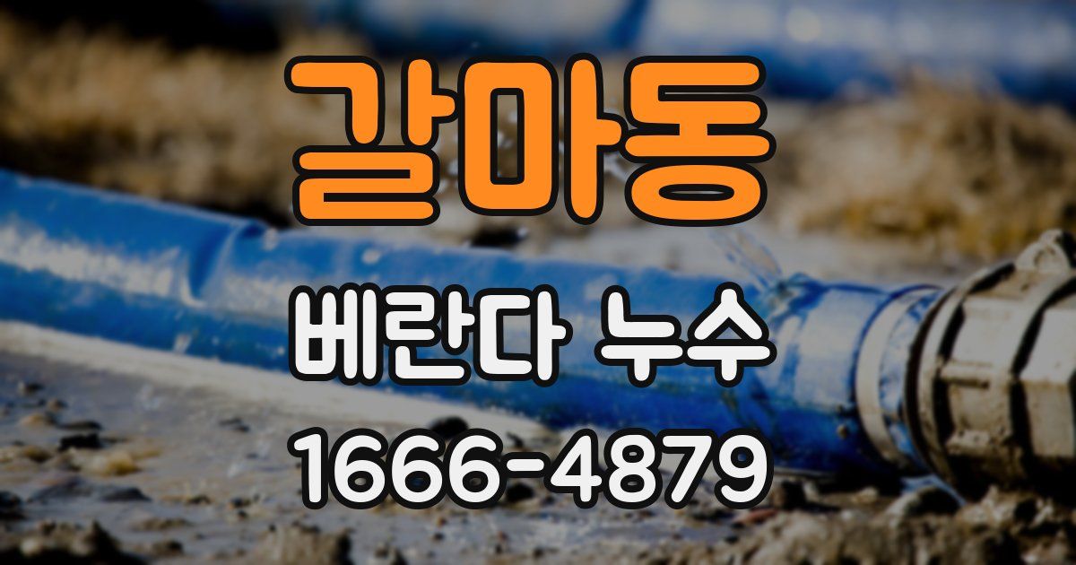 갈마동 베란다 누수
