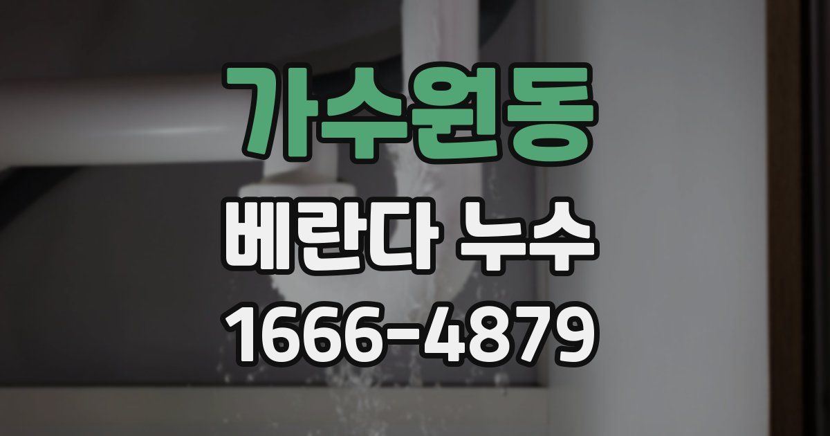 가수원동 베란다 누수