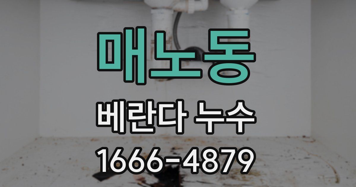 매노동 베란다 누수