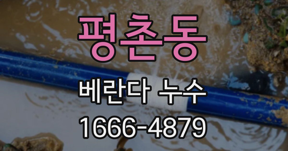 평촌동 베란다 누수