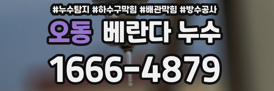 오동 베란다 누수