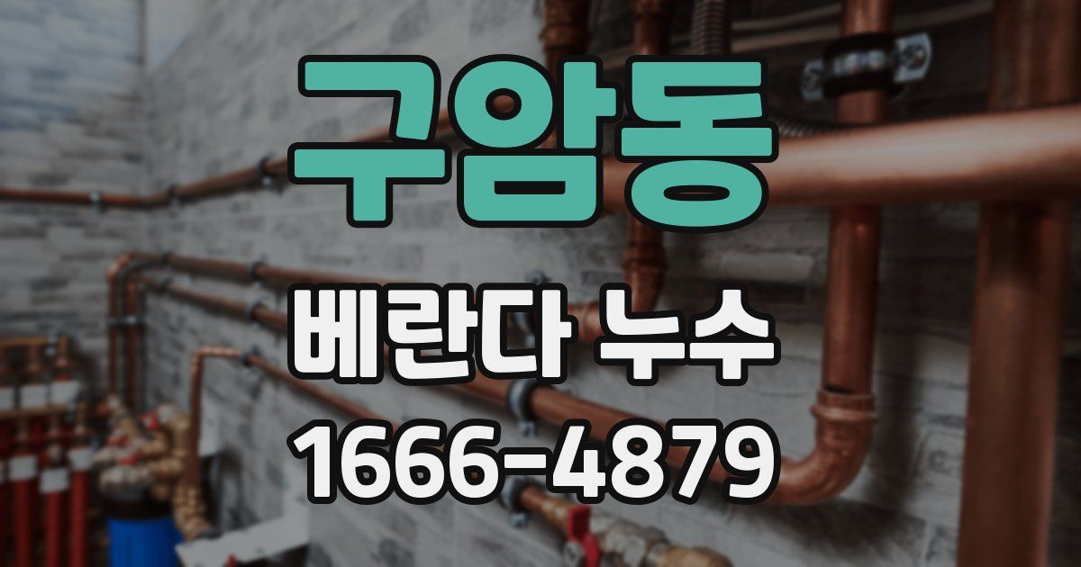 구암동 베란다 누수