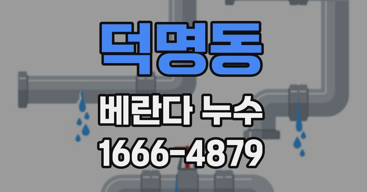 덕명동 베란다 누수