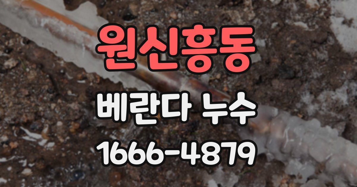 원신흥동 베란다 누수