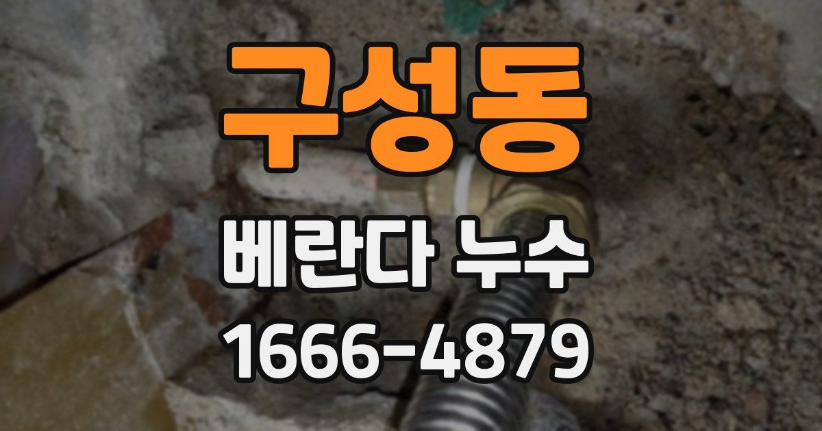 구성동 베란다 누수