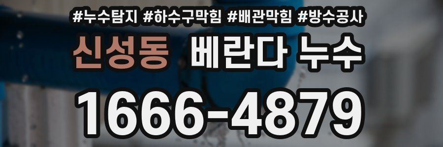 신성동 베란다 누수