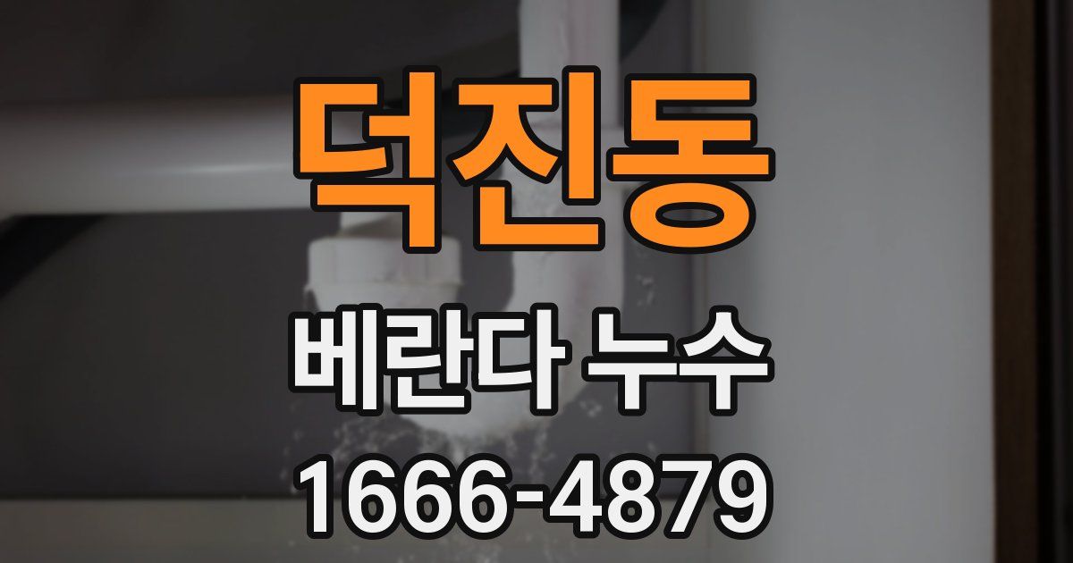 덕진동 베란다 누수