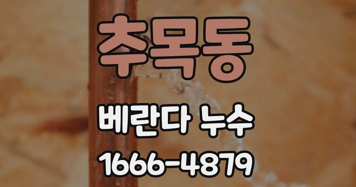 추목동 베란다 누수