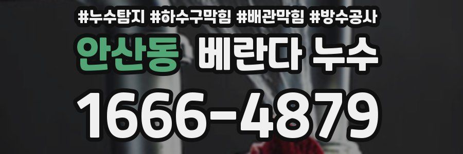 안산동 베란다 누수
