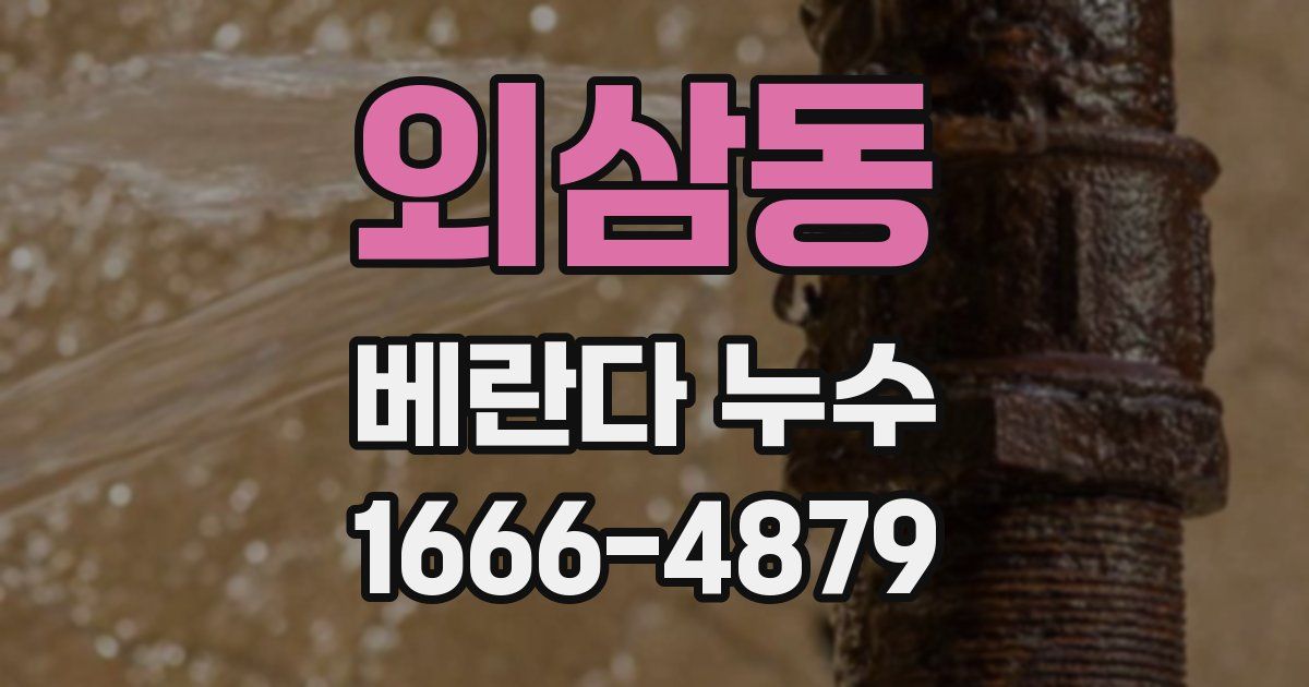 외삼동 베란다 누수