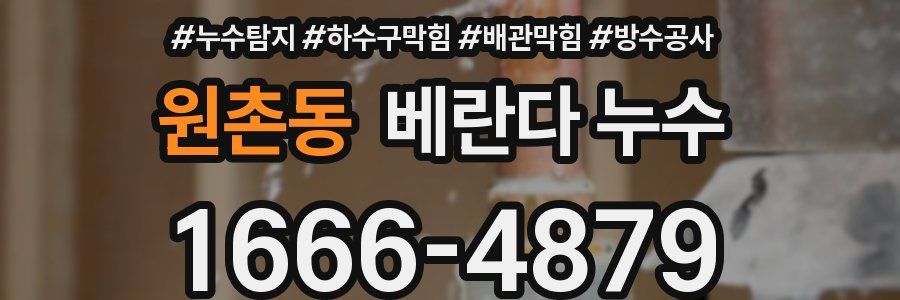 원촌동 베란다 누수