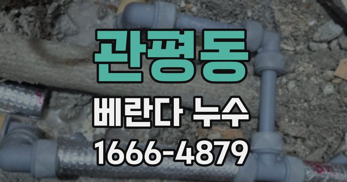 관평동 베란다 누수