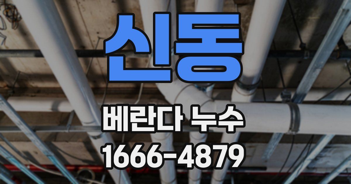 신동 베란다 누수