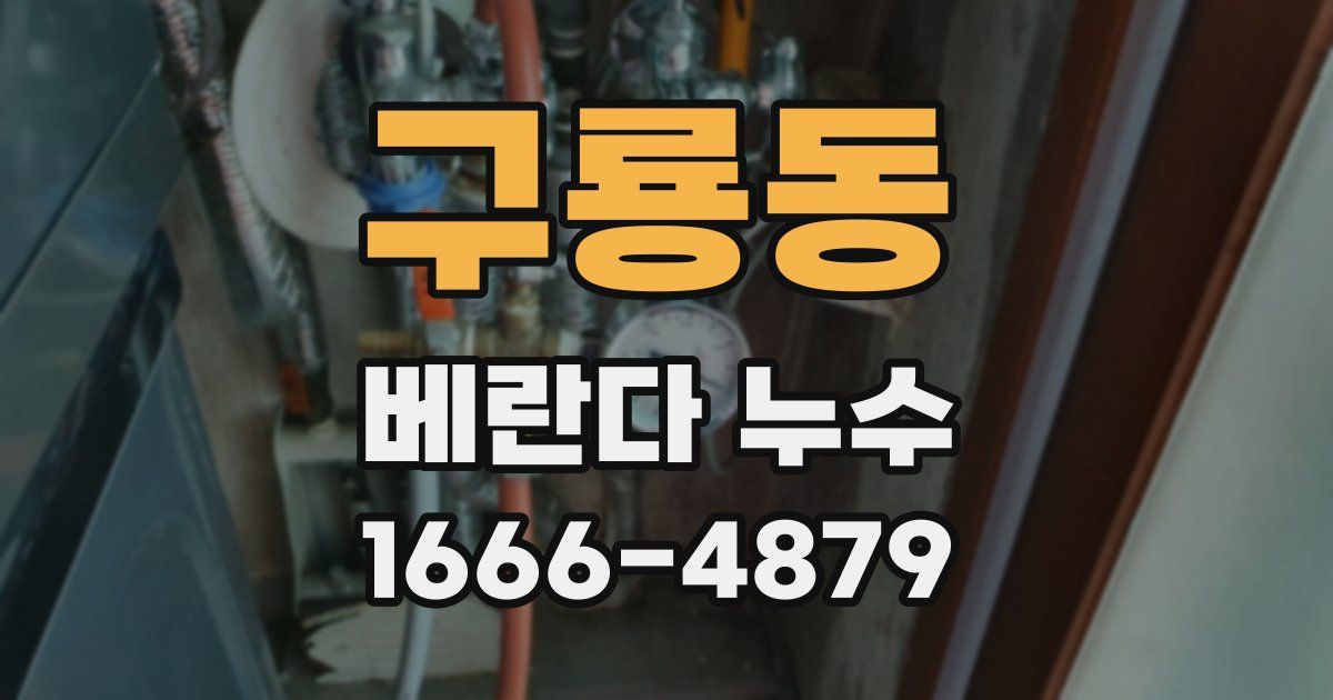 구룡동 베란다 누수