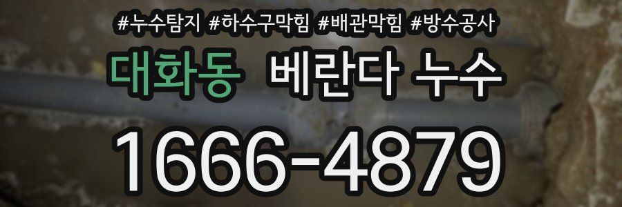대화동 베란다 누수