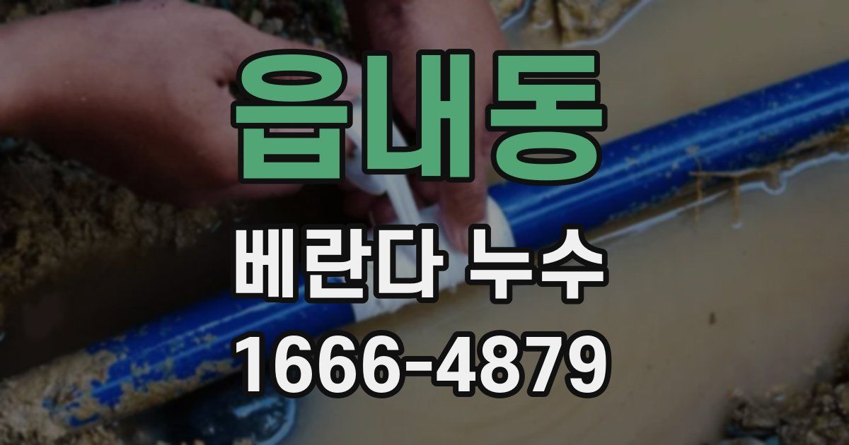 읍내동 베란다 누수