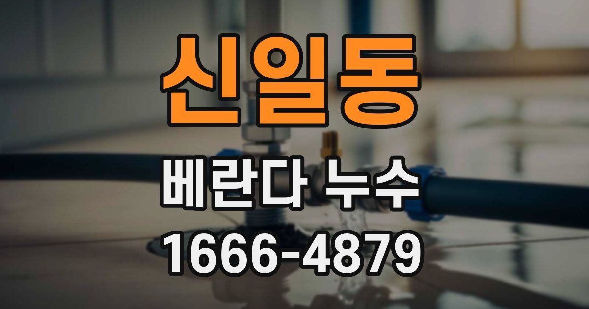 신일동 베란다 누수