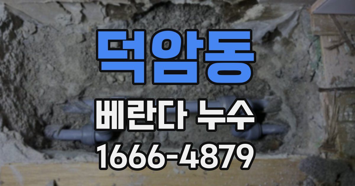덕암동 베란다 누수