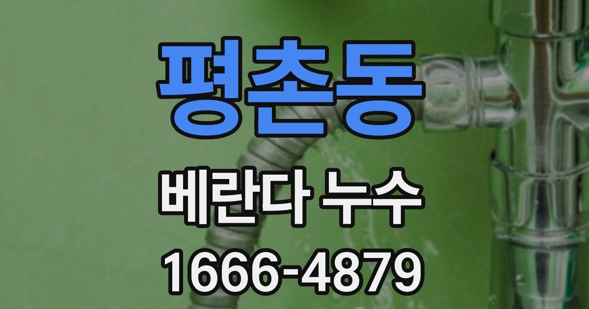 평촌동 베란다 누수