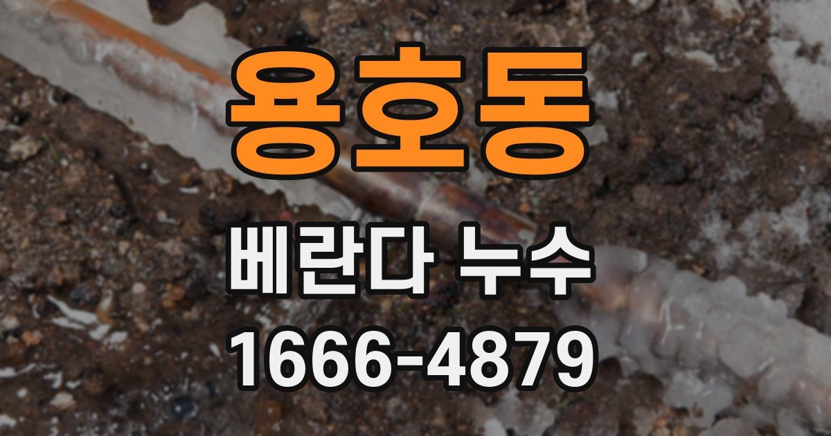 용호동 베란다 누수