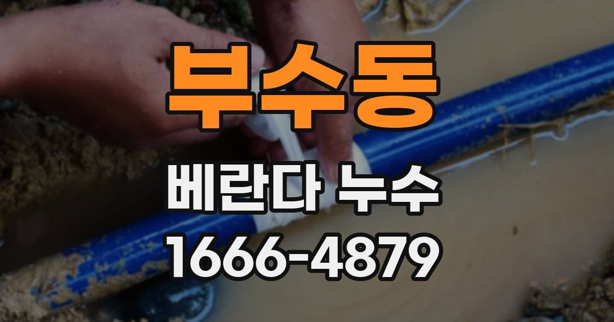 부수동 베란다 누수