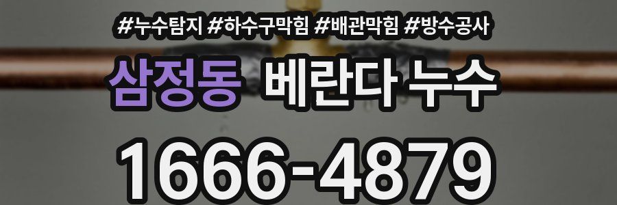삼정동 베란다 누수