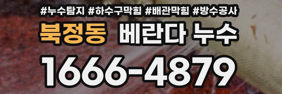 북정동 베란다 누수