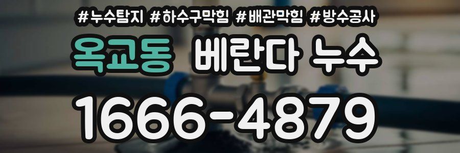 옥교동 베란다 누수
