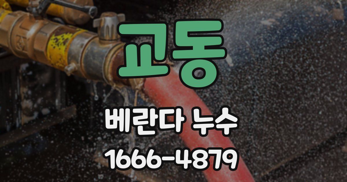 교동 베란다 누수