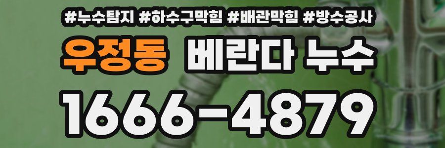 우정동 베란다 누수