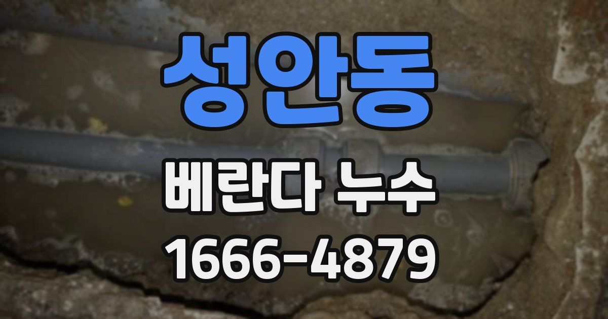 성안동 베란다 누수