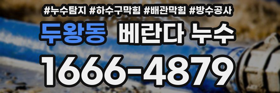 두왕동 베란다 누수