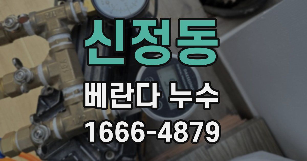 신정동 베란다 누수