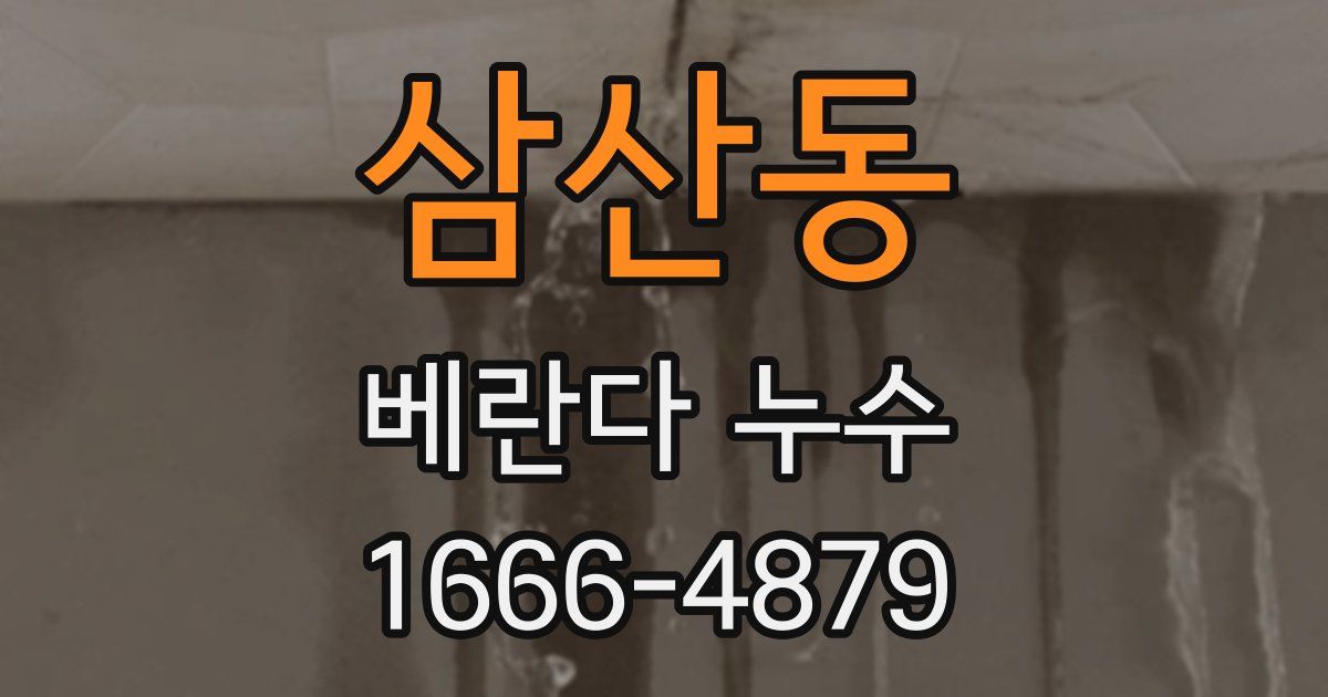 삼산동 베란다 누수