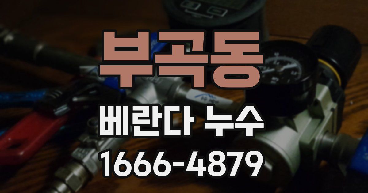 부곡동 베란다 누수