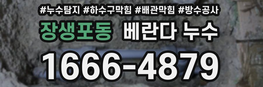 장생포동 베란다 누수